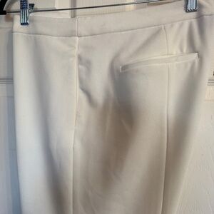 DKNY Ankle length Cream lined slacks Size 12